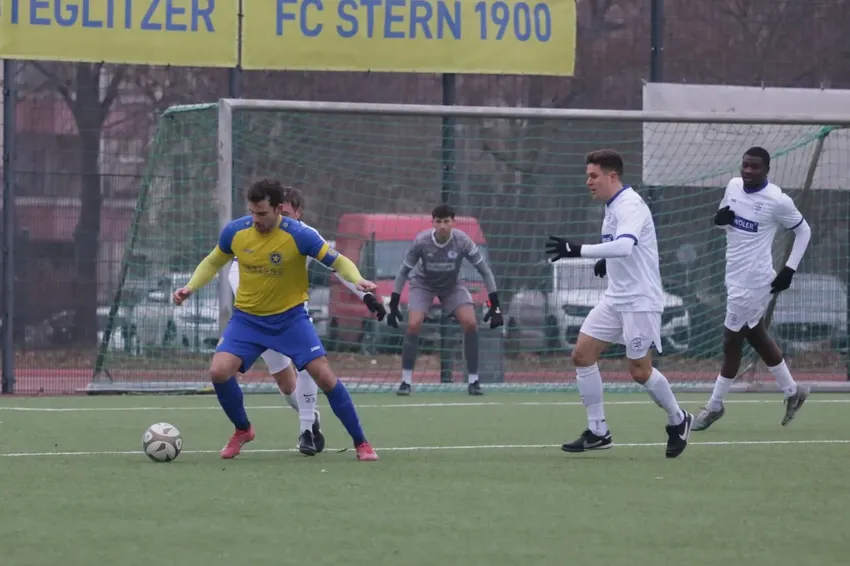 Oliver Gantzberg im Testspiel gegen TuS Makkabi, 24/1/26.