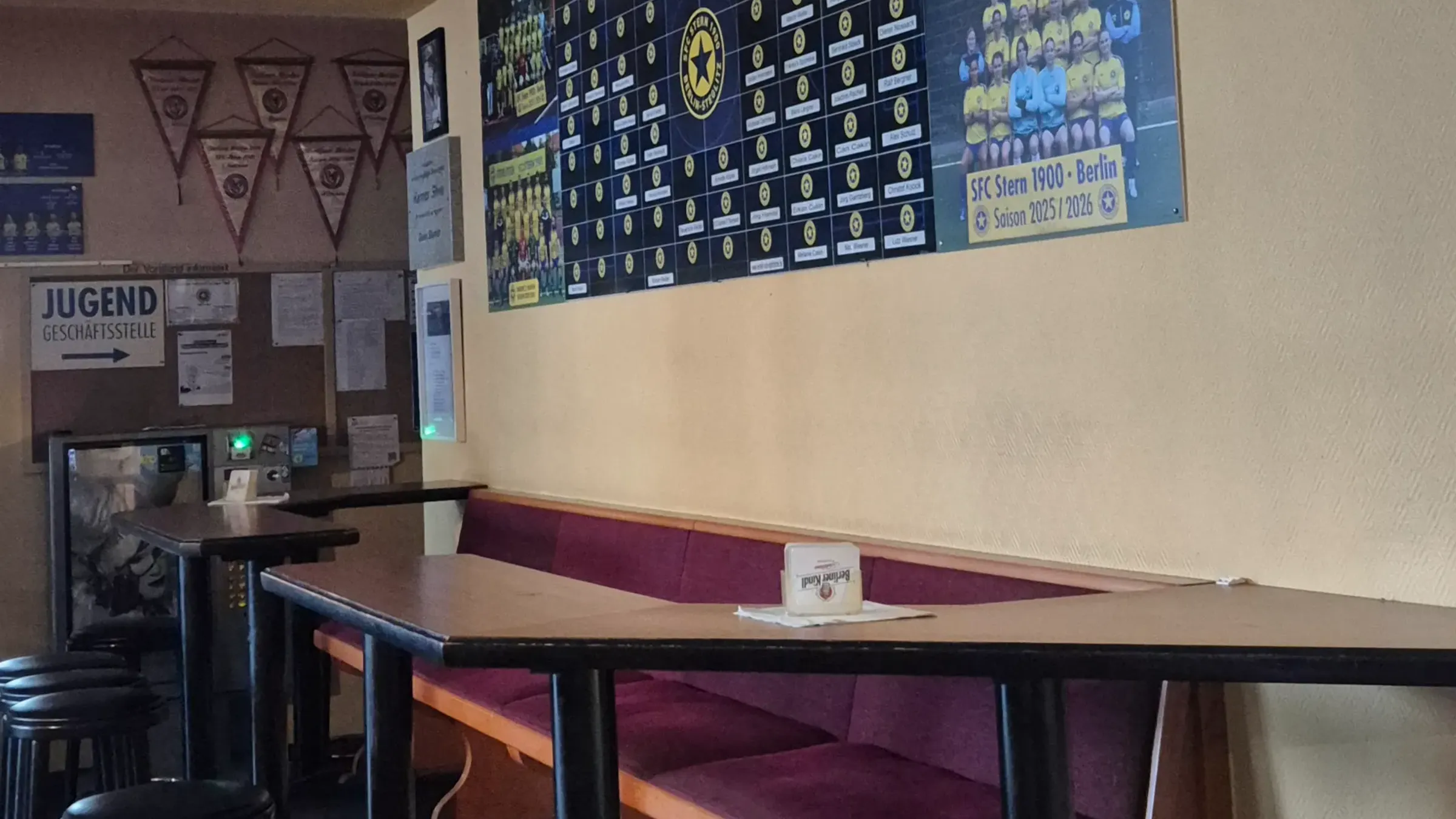 Tafel des Fördervereins im Casino