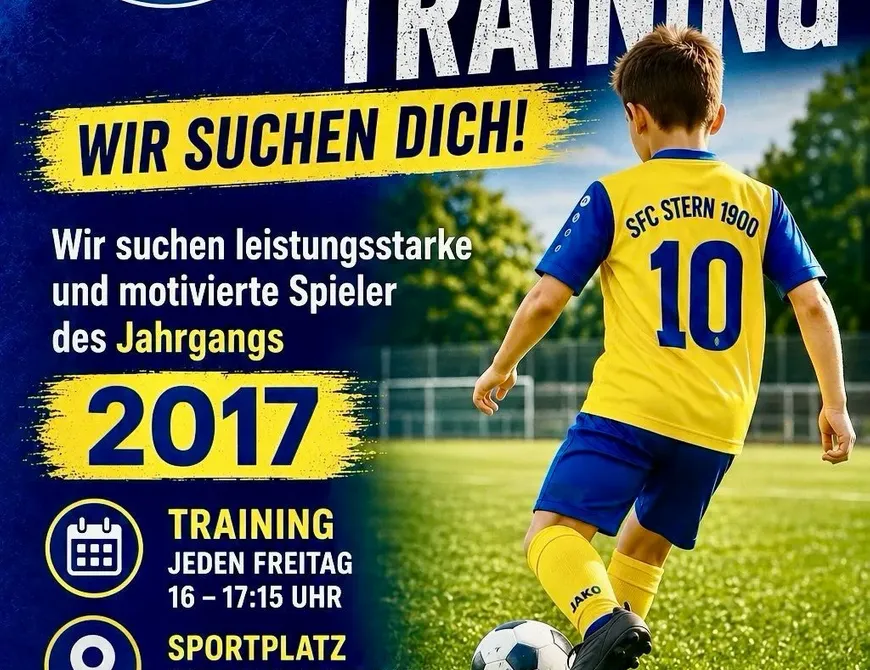 Flyer E2-Junioren Sichtungstraining Saison 2026/27